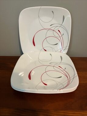 Corelle Square Splendor Dessert Plates, Set of 4
